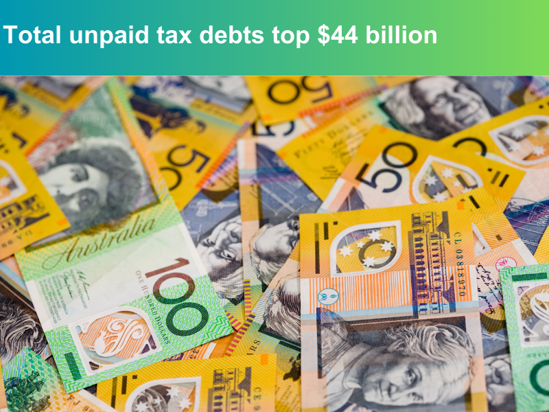 Total unpaid tax debts top $44 billion